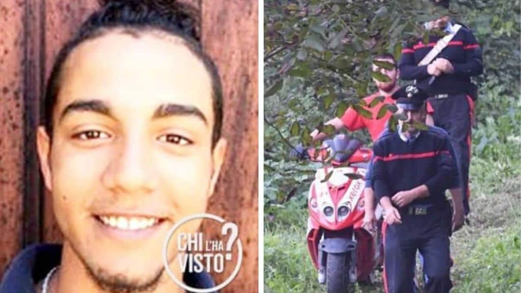 giuseppe Balboni e i carabinieri con lo scooter