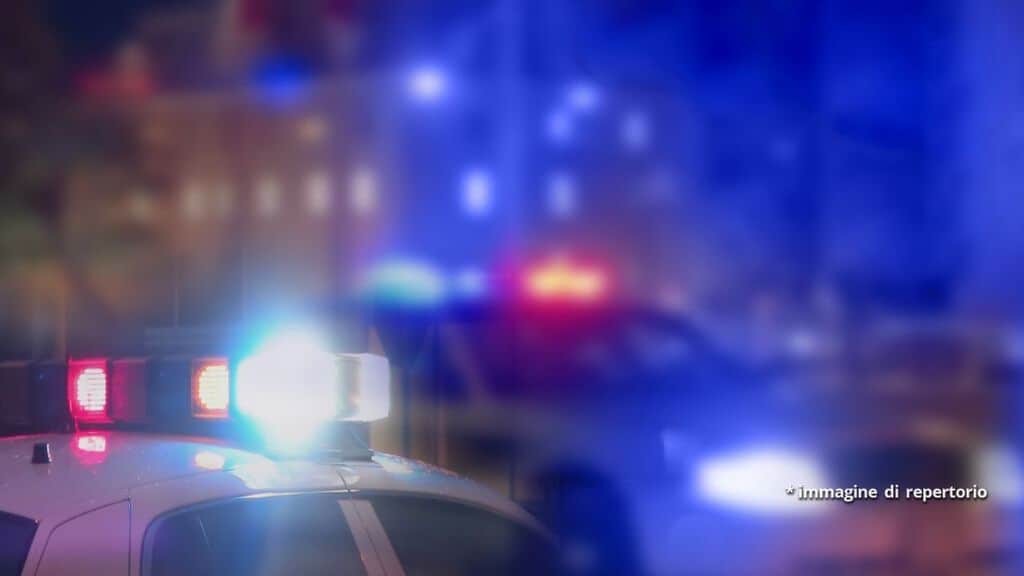 luci dell'auto della polizia