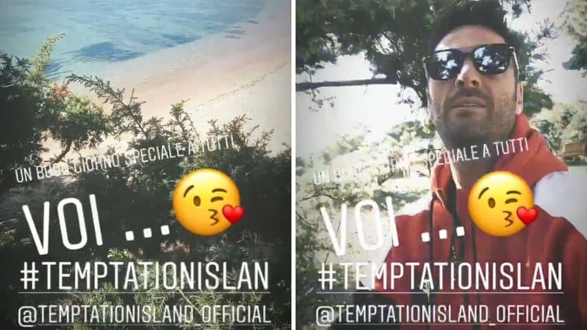 Due fotogrammi delle Instagram stories di Filippo Bisciglia