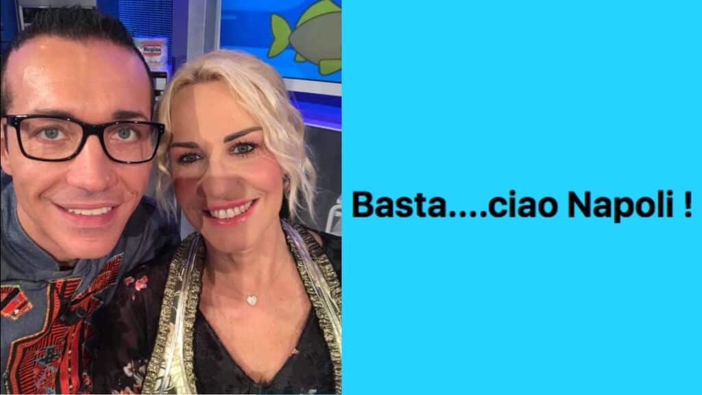 gino sorbillo e antonella clerici e vicino il post scritto da gino sorbillo