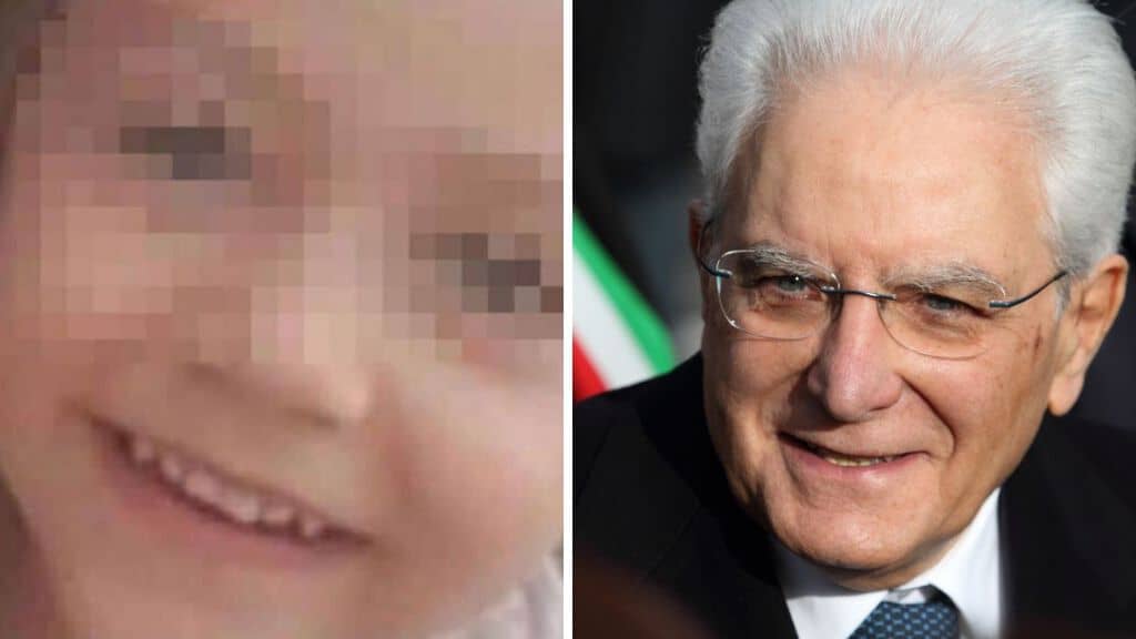 la piccola Noemi e il Presindente Mattarella