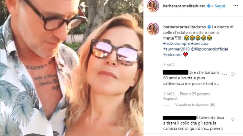 Barbara d'Urso e Filippo Nardi vacanza insieme