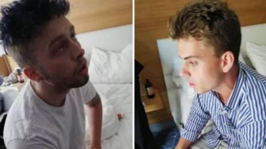 Finnegan Lee Elder e Gabriel Christian Natale Hjorth