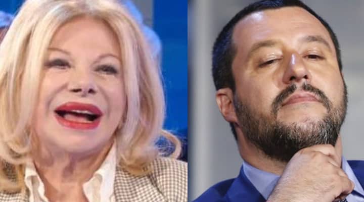 Sandra Milo e Matteo Salvini