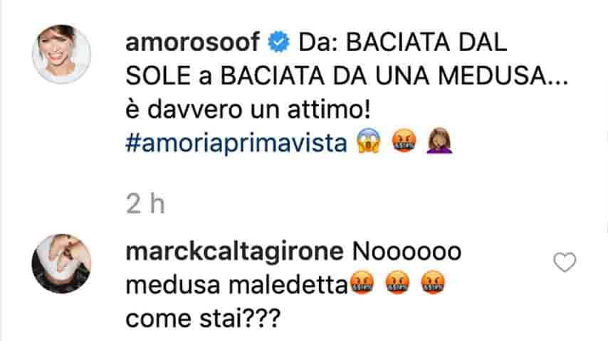 Commento di Mark Caltagirone su Instagram