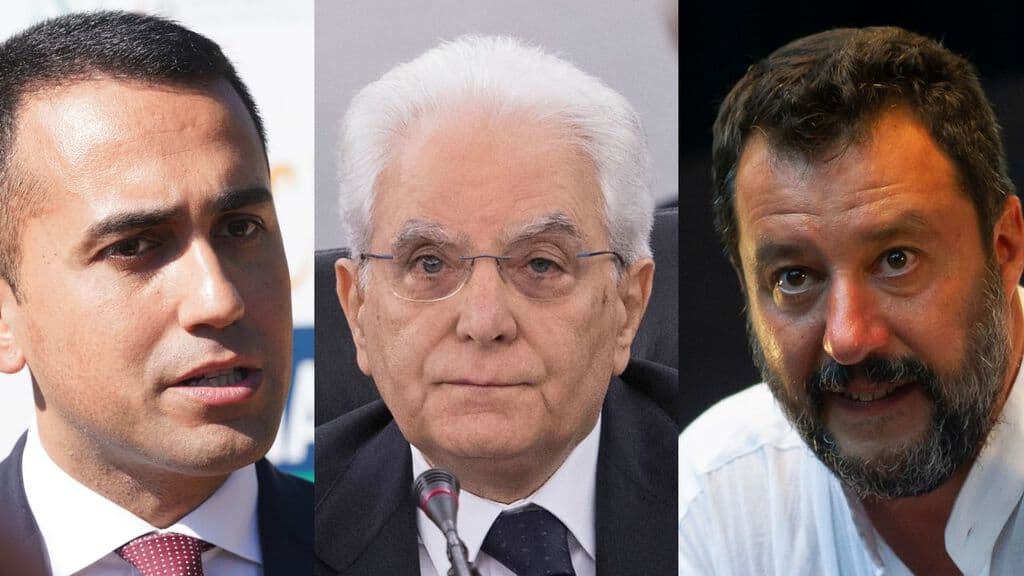 di maio mattarella salvini