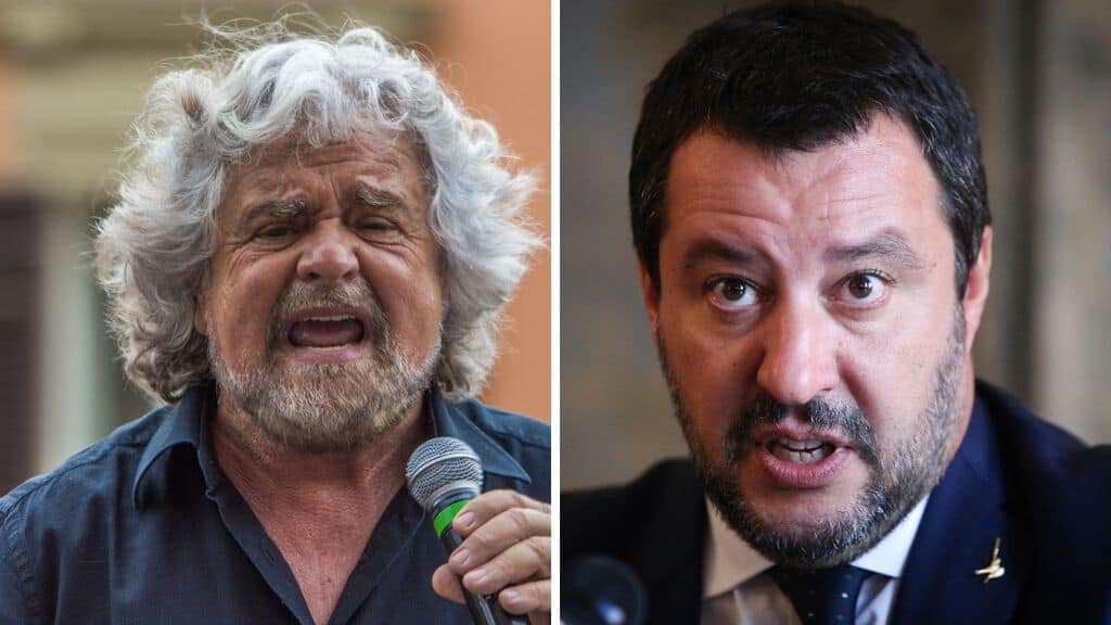 Beppe Grillo e Matteo Salvini