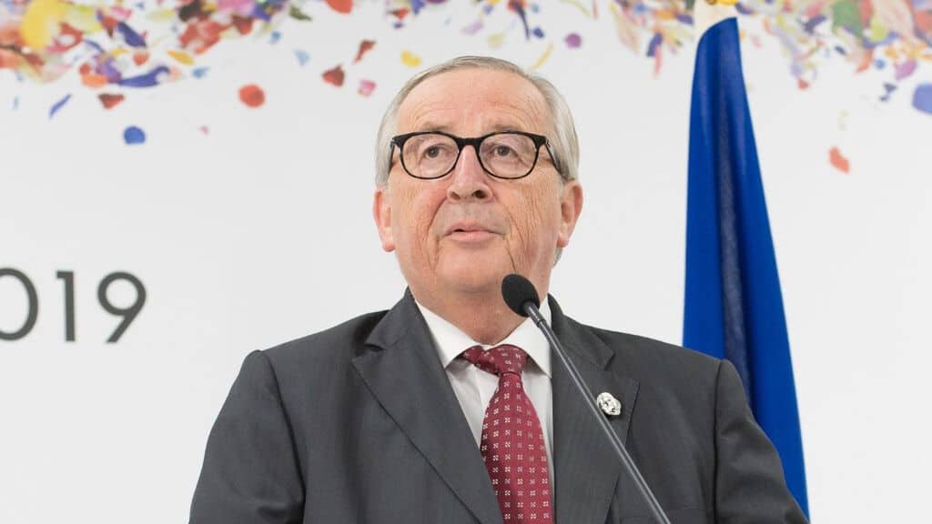 Jean-Claude-Juncker durante una conferenza