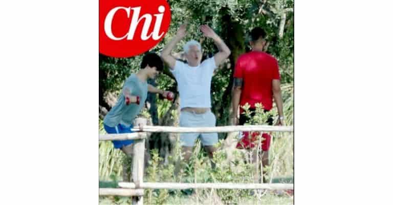 Richard Gere mentre si dedica all'attività sportiva