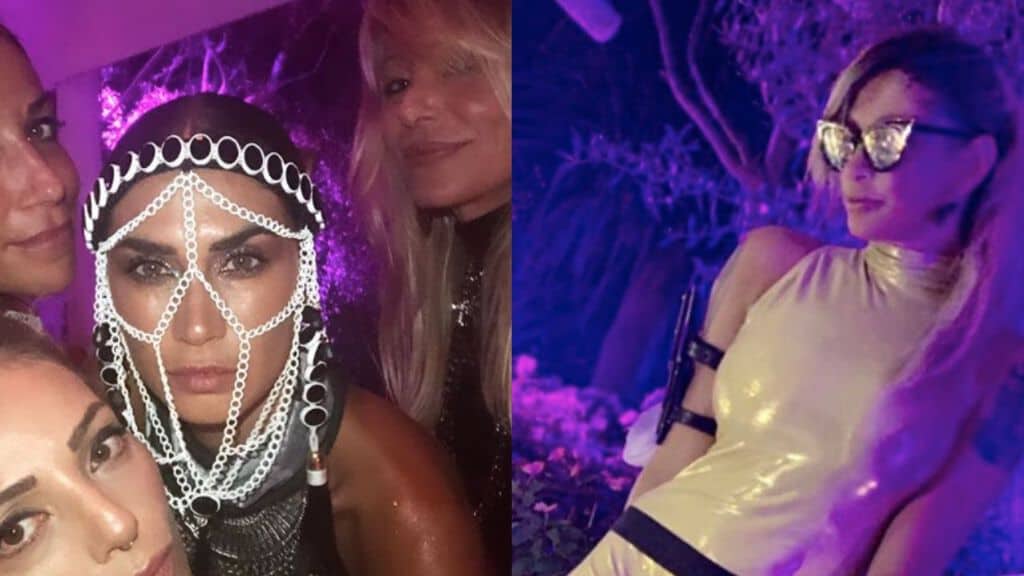 melissa satta in primo piano e maddalena corvaglia