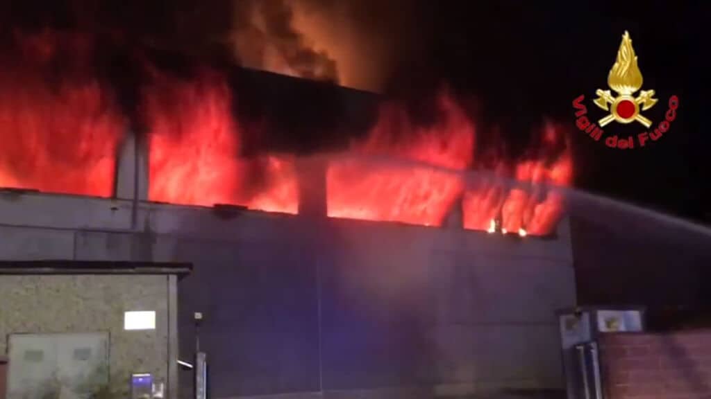 incendio a Codogno