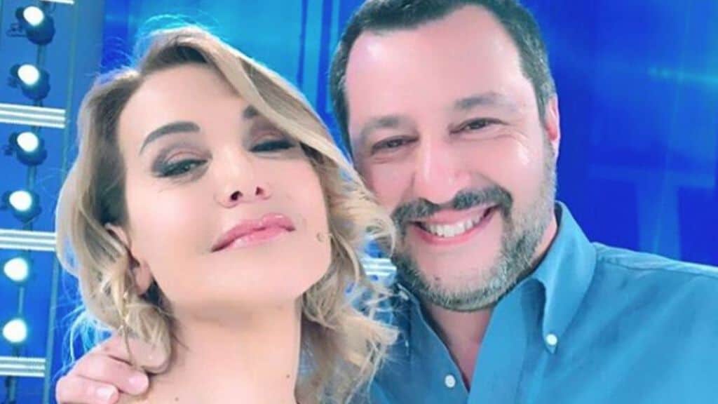 Barbara d'Urso e Matteo Salvini