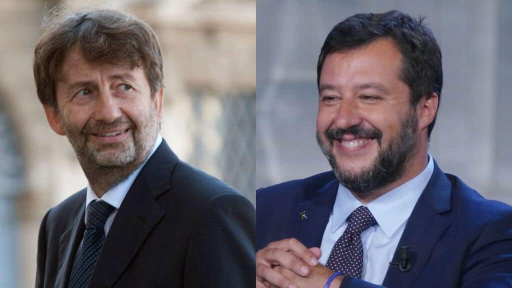 Dario Franceschini e Matteo Salvini