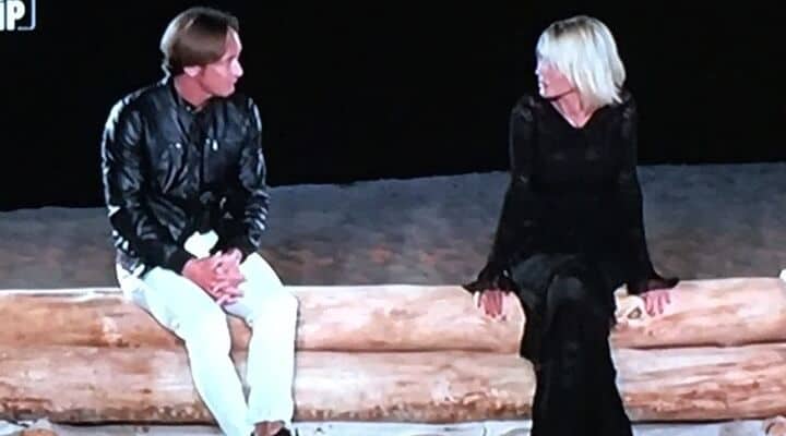Nathaly Caldonazzo e Andrea Ippoliti al falò di confronto