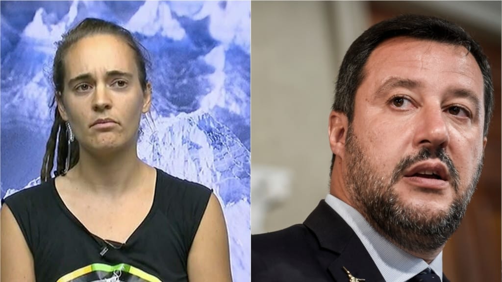 Rackete e salvini