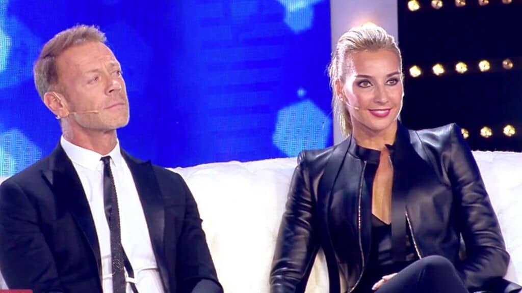 Rocco Siffredi e Rosa Caracciolo nello studio di Live - Non è la d'Urso