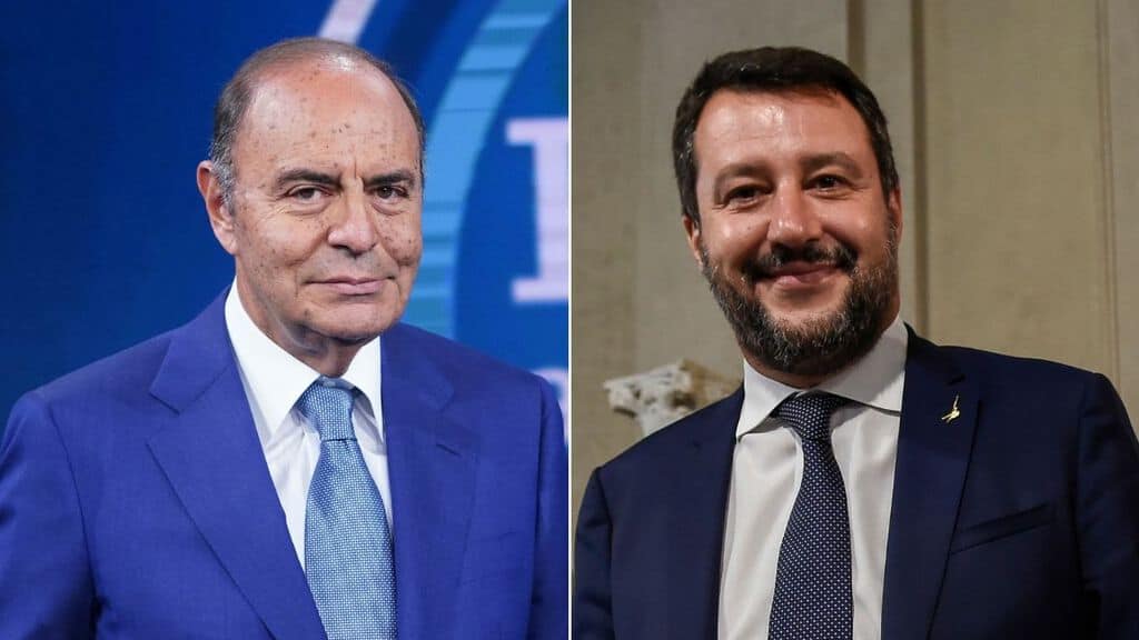 Bruno Vespa e Matteo Salvini