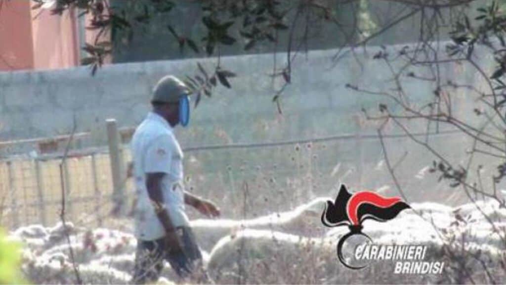Grave episodio di caporalato a Brindisi. Pastore-schiavo 20enne del Gambia lavorava 14 ore al giorno e in condizioni disumane, pagato una miseria e senza riposo (Foto Carabinieri Brindisi)