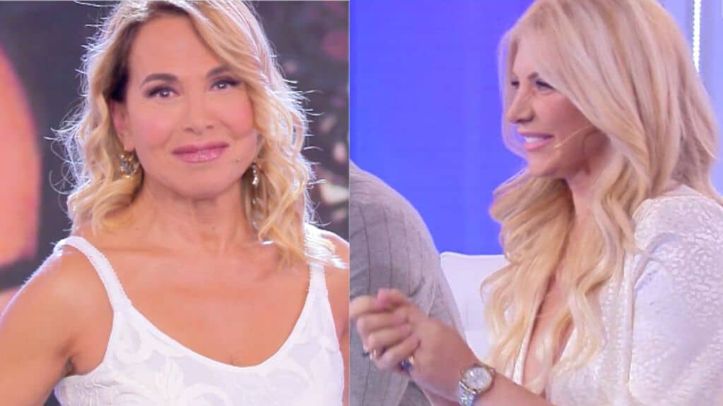 Barbara d'Urso, Moreno e Paola Caruso nello studio di Pomeriggio 5