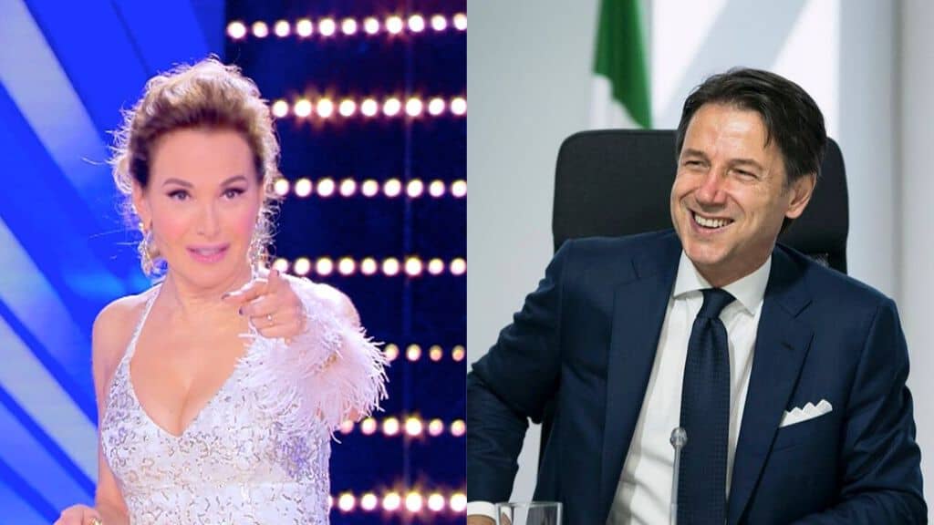 Barbara d'Urso e Giuseppe Conte