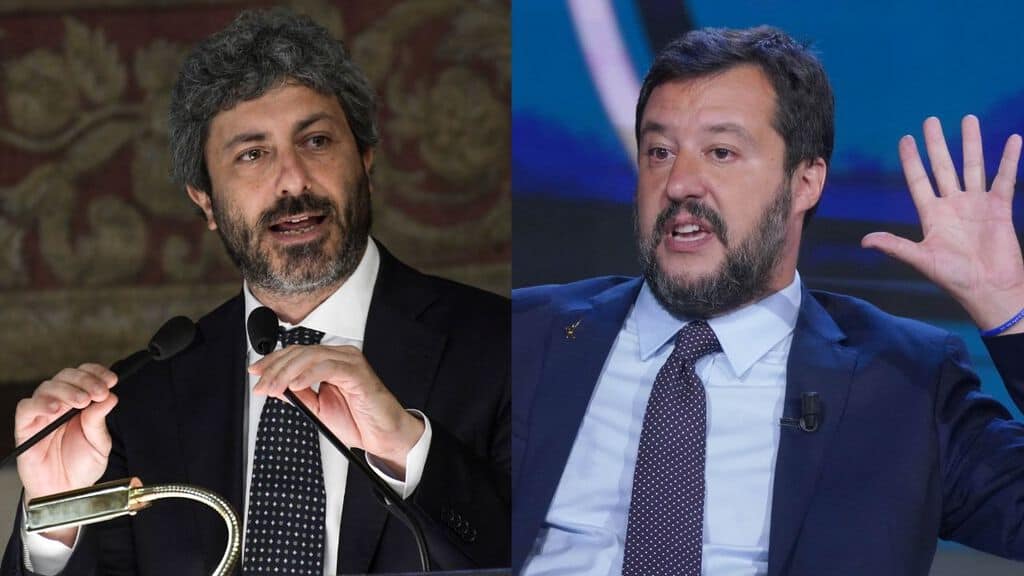 Roberto Fico e Matteo Salvini
