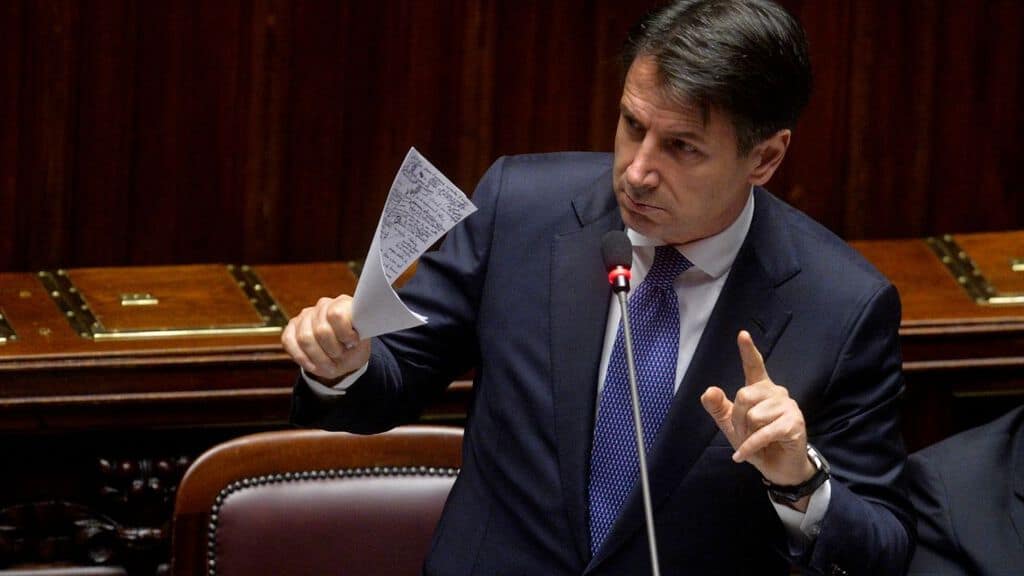 Giuseppe Conte in aula