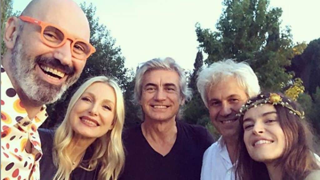 Kasia Smutniak e gli invitati al suo matrimonio a sorpresa