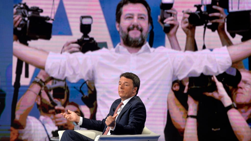 renzi salvini porta a porta