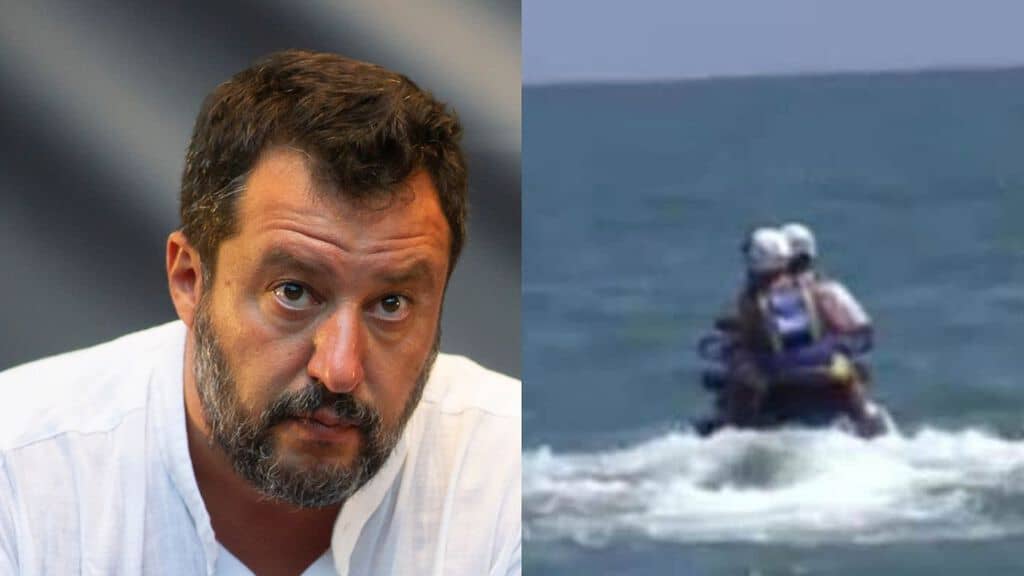 Salvini moto d'acqua