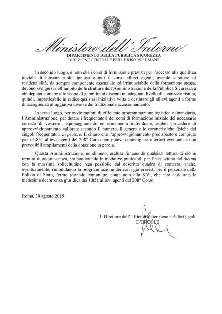 Lettera di dimissioni lions club