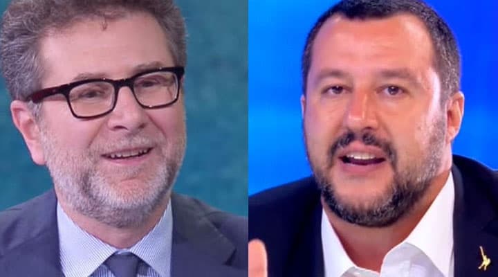 Fabio Fazio e Matteo Salvini