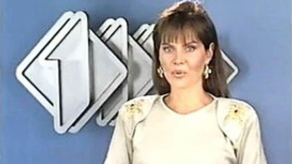 Gabriella Golia in un annuncio tv