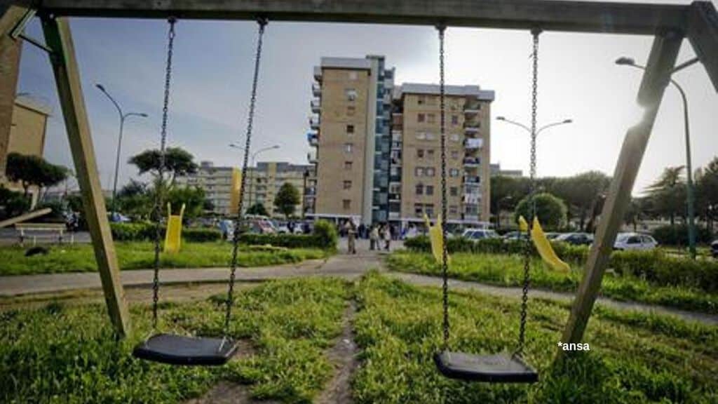 Parco Verde di Caivano, dove sono morti Antonio Giglio e Fortuna Loffredo. Fonte: Ansa