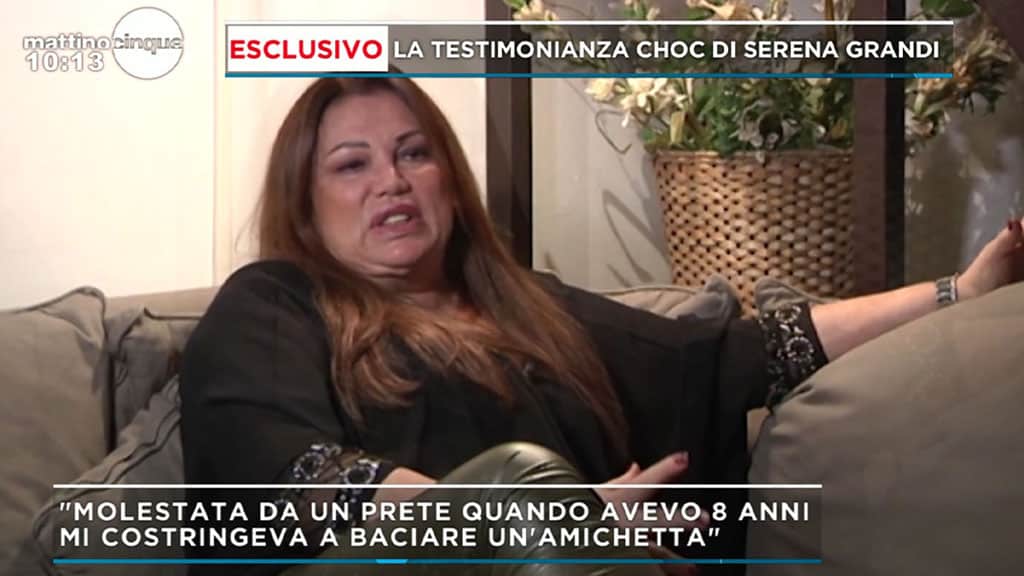 Serena Grandi a 'Mattino Cinque'