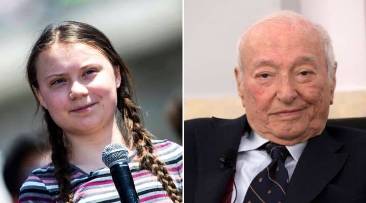 Greta Thunberg e Piero Angela