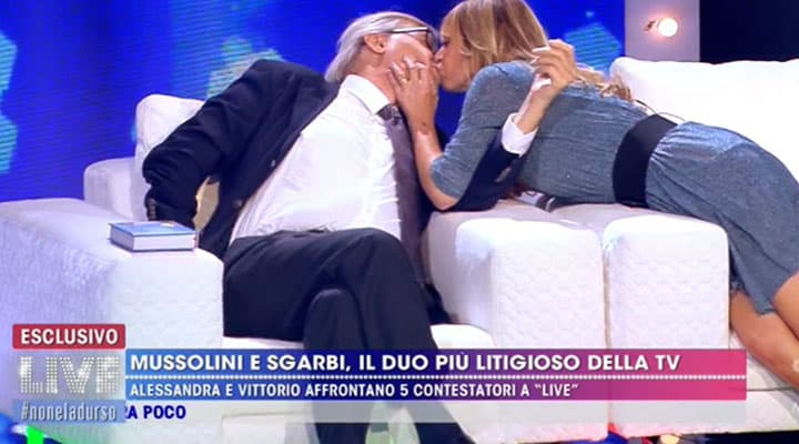 Vittorio Sgarbi e Alessandra Mussolini