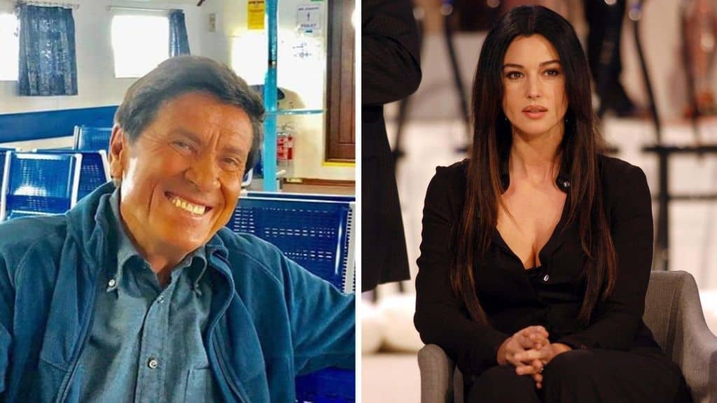 Gianni Morandi confessa in un’intervista la sua passione per Monica Bellucci e la gelosia di sua moglie Anna per le colleghe del marito. Ma parla anche di ambiente, hater e della sua nuova fiction (Foto a sx Instagram, foto a dx Immagine di repertorio)