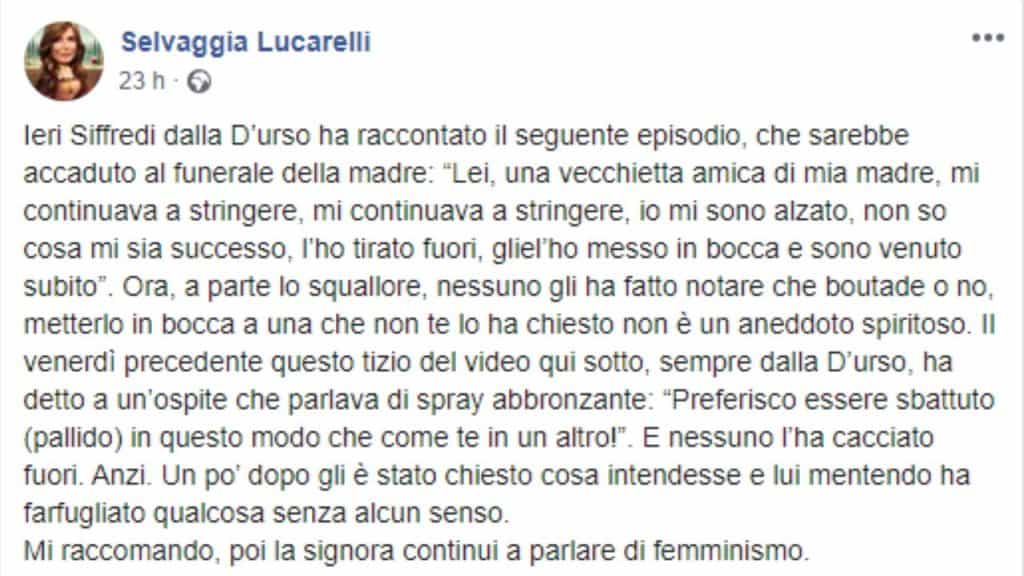 il post di selvaggia