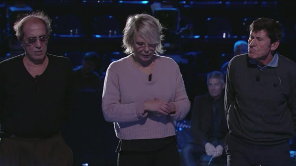 Adriano Celentano, Maria De Filippi e Gianni Morandi