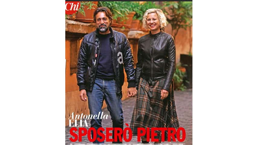 Antonella Elia e Pietro Delle Piane sul settimanale 'Chi'