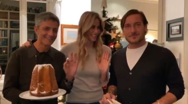 Fiorello, Elena Santarelli e Francesco Totti