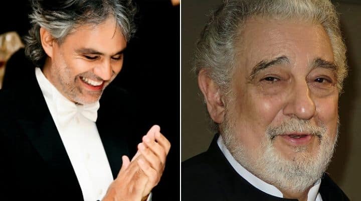 Andrea Bocelli e Placido Domingo