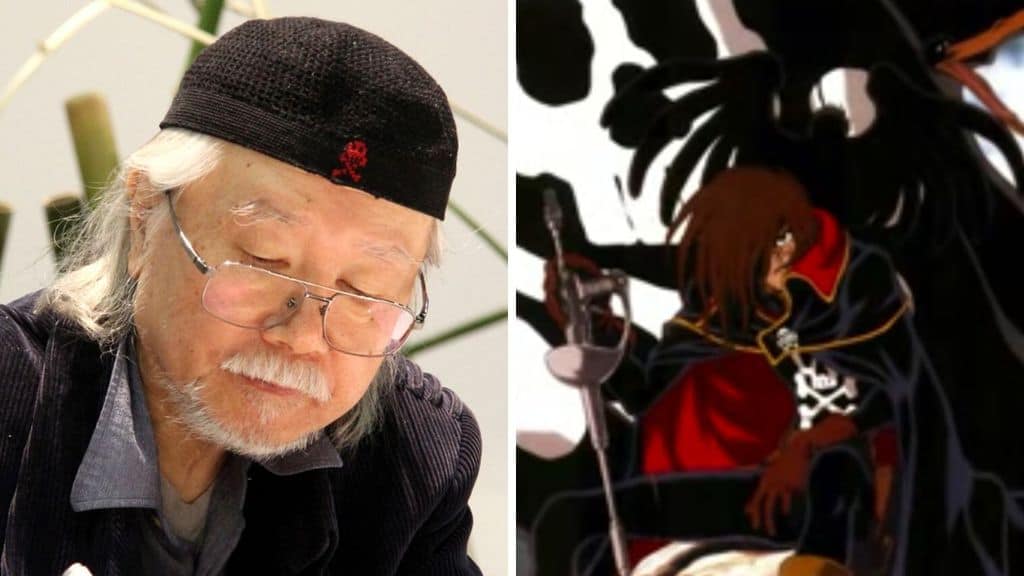 Leiji Matsumoto intento a firmare autografi