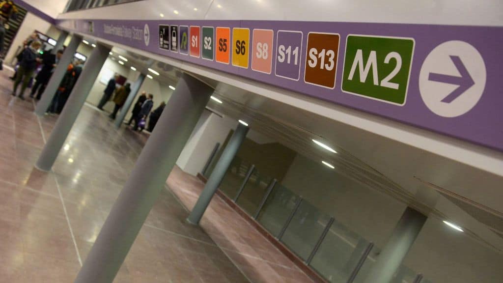 corridoio della metro a milano