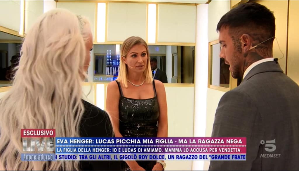 lucas peracchi contro eva henger a live non è la d'urso