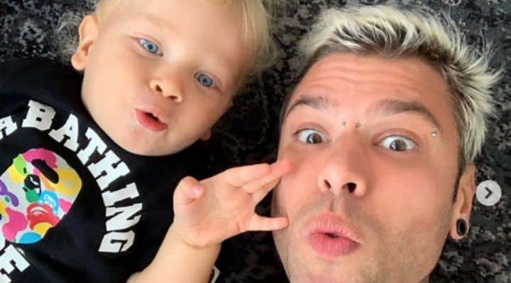 Fedez e il figlio Leone