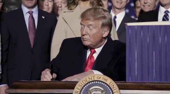 Ill Presidente degli Stati Uniti Donald Trump