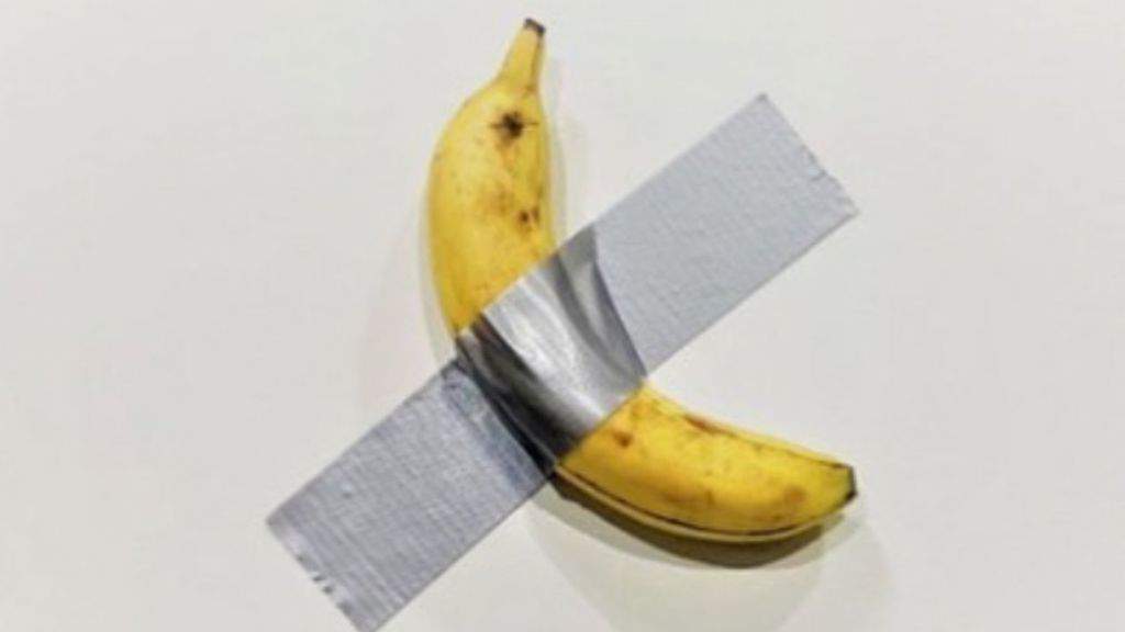 la banana comedian di Cattelan