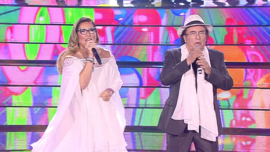 romina power e al bano sul palco