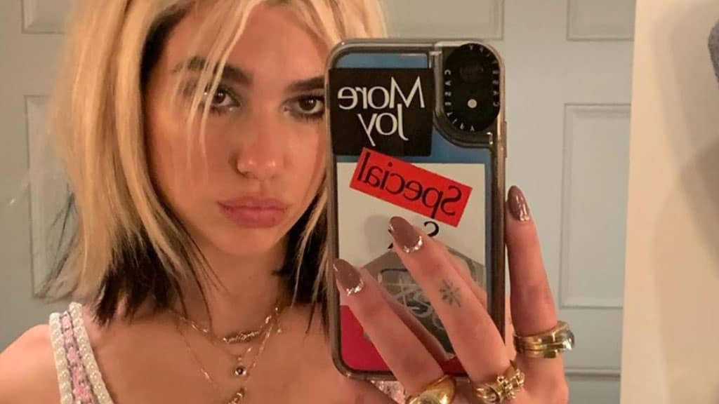 Primo piano di Dua Lipa